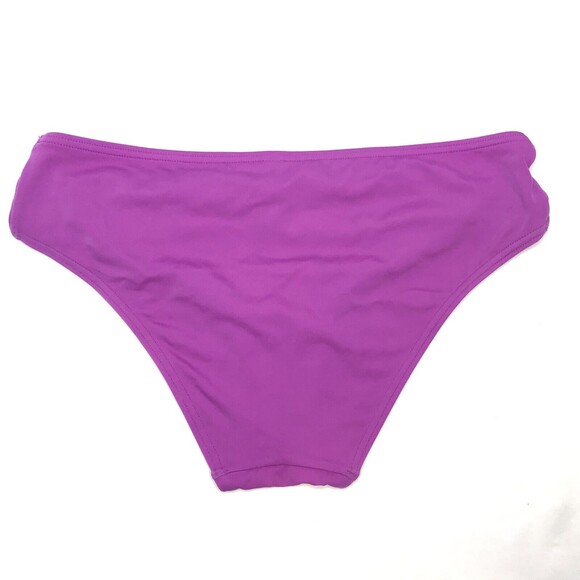 Victorias Secret Bikini Bottoms Size XS Forever Hipster Solid Purple Gold Slide - Picture 2 of 6